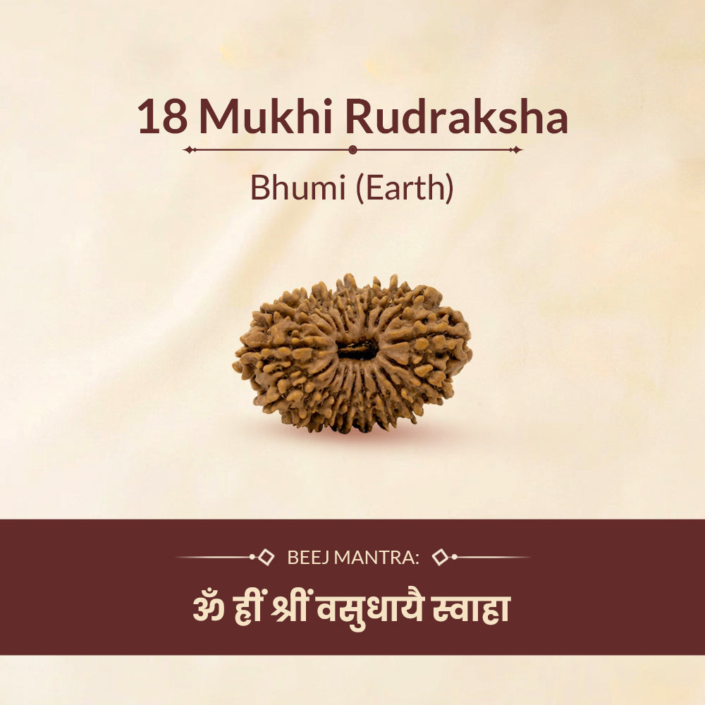 18 mukhi rudraksha beej mantra