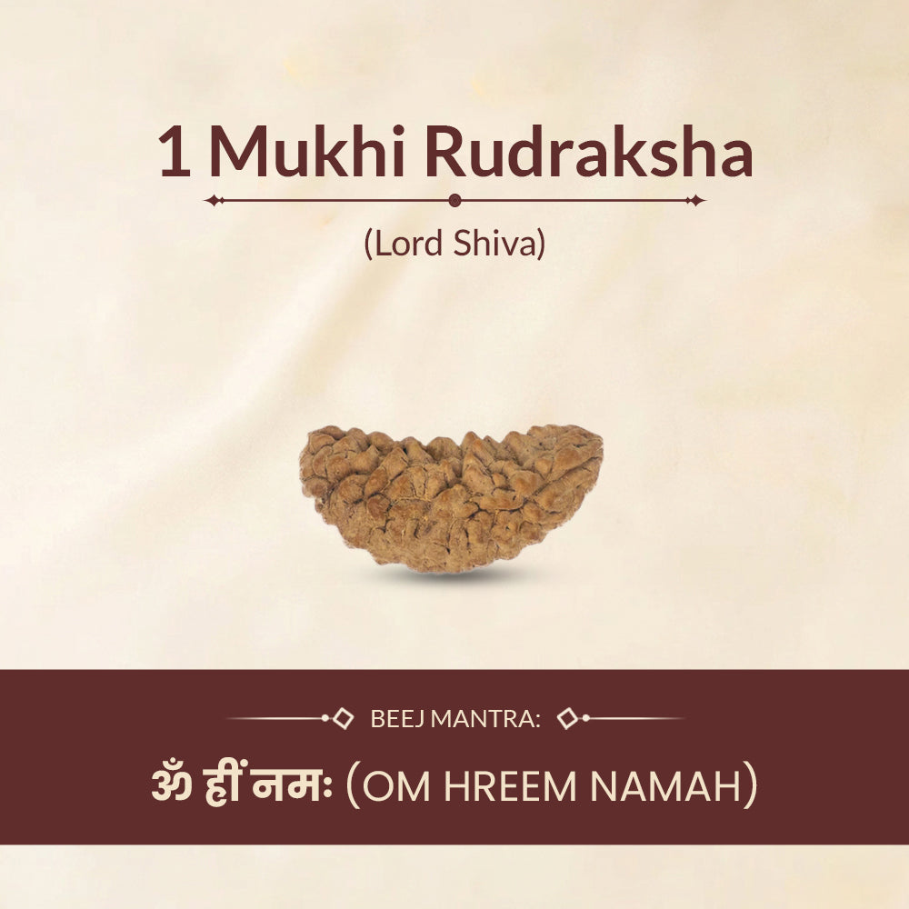 1 Mukhi Rudraksha Beej Mantra