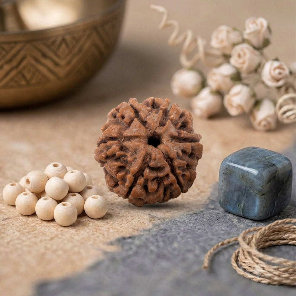 6 Mukhi Rudraksha bead