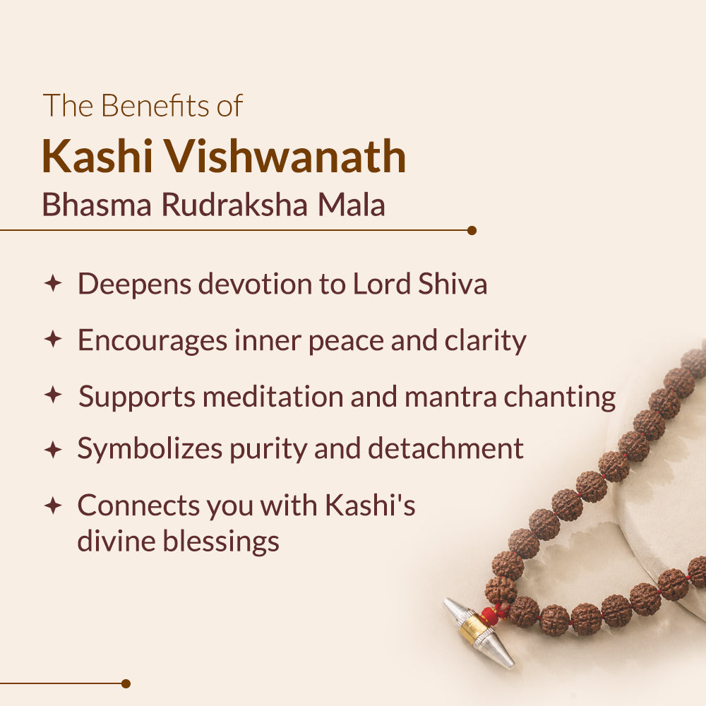 Kashi Vishwanath Bhasma Rudraksha Mala