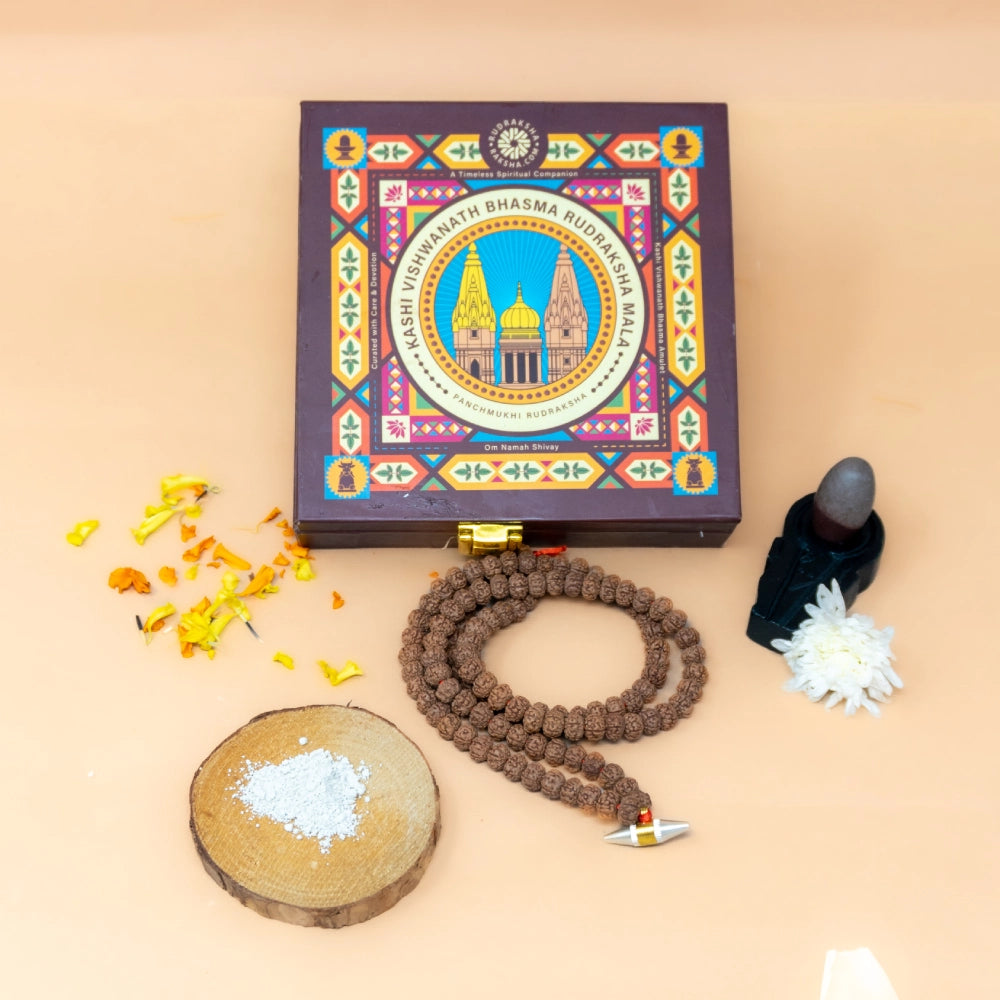 Kashi Vishwanath Bhasma Rudraksha Mala