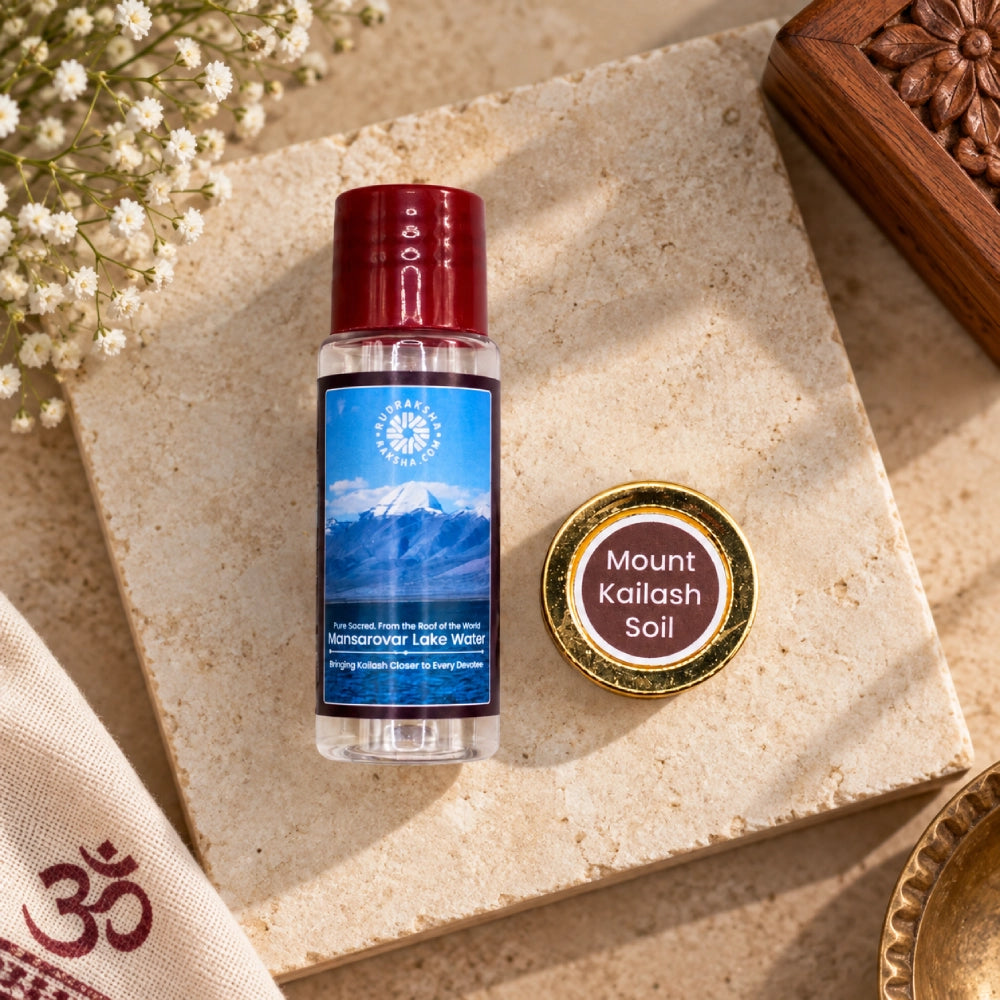Mount Kailash Soil and Mansarovar Jal Combo