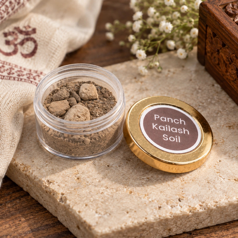 Soil of all five Kailash in the box