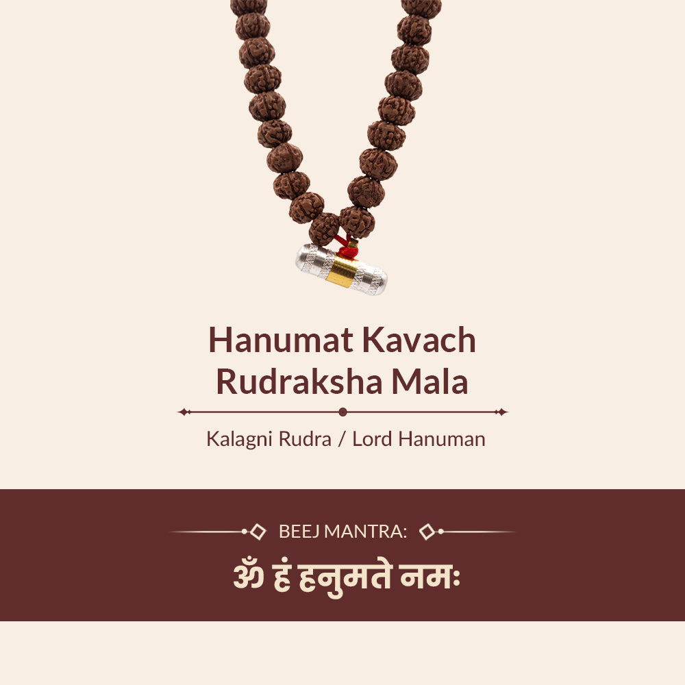 Hanumat Kavach Rudraksha Mala