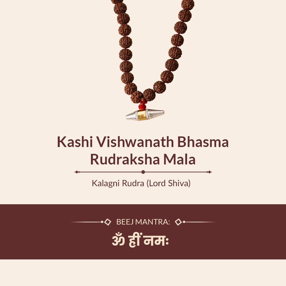 Kashi Vishwanath Bhasma Rudraksha Mala