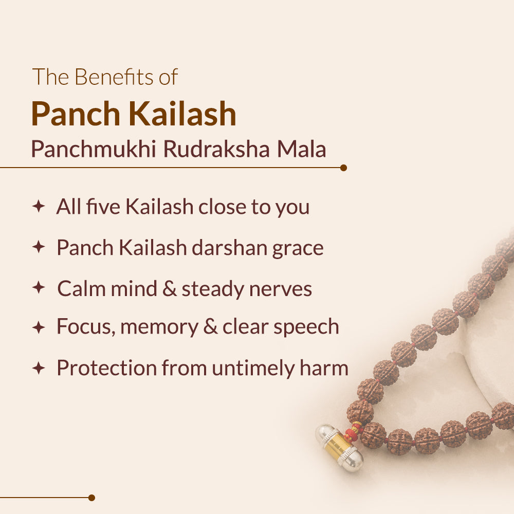 Panch Kailash Bhumi Rudraksha Mala