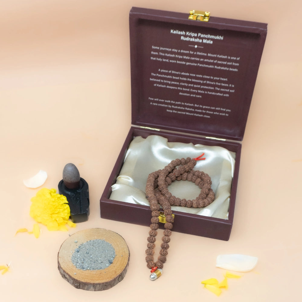 Kailash Kripa Panchmukhi Rudraksha Mala