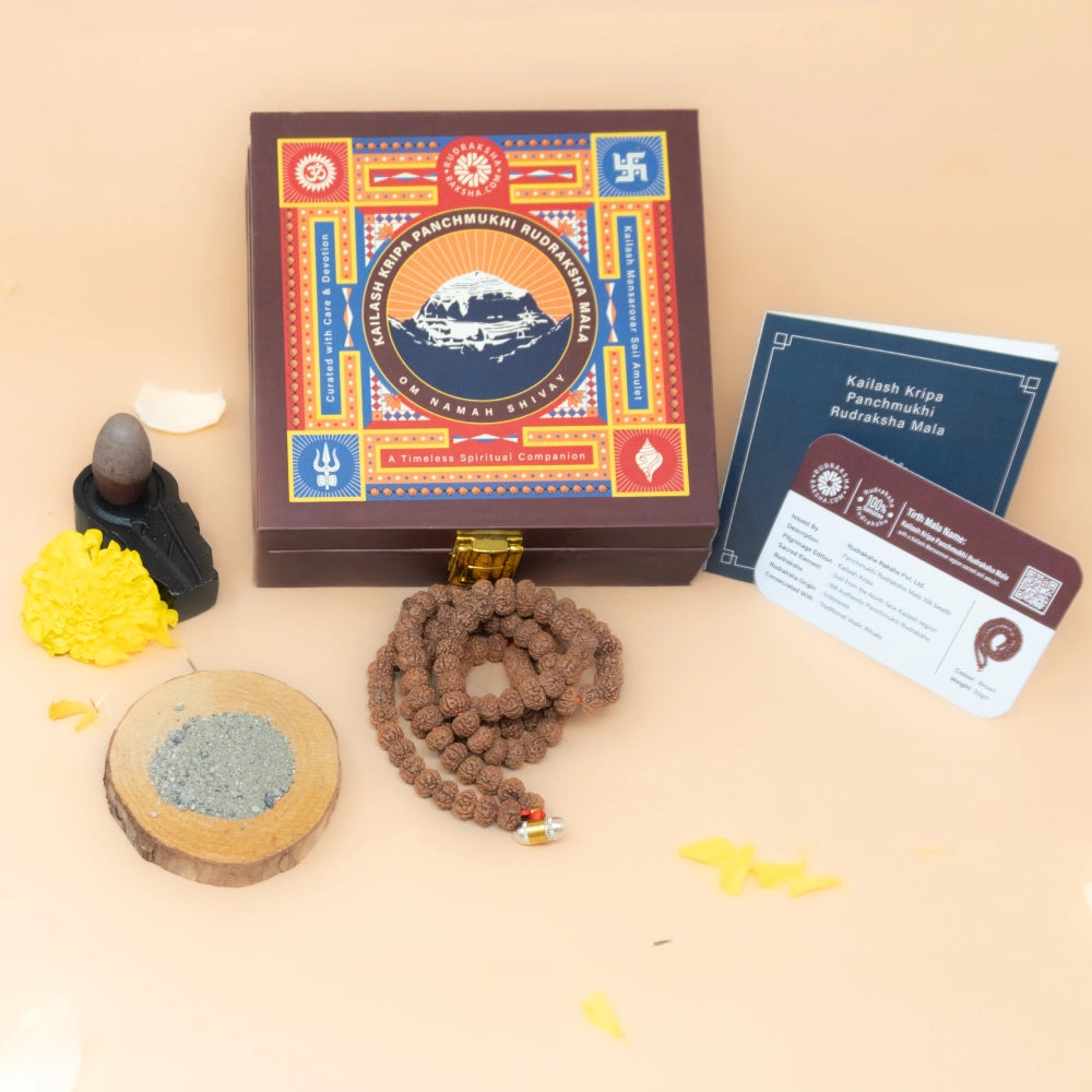 Kailash Kripa Panchmukhi Rudraksha Mala