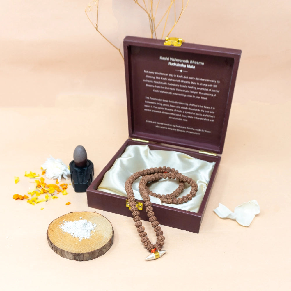 Kashi Vishwanath Bhasma Rudraksha Mala