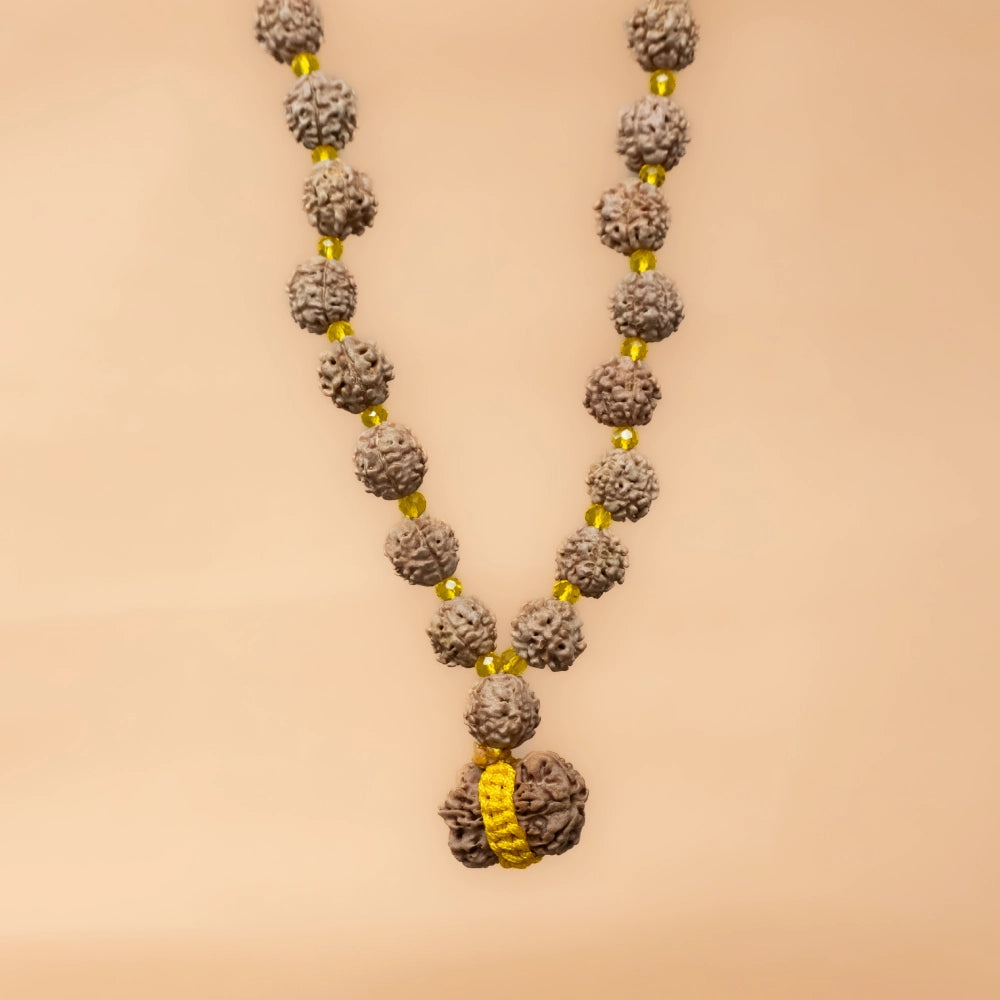 Nepali Rudraksha Mala With Damru Rudraksha Pendant